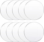 Yalikop 10 Pcs 10 Inch Acrylic Circle Blanks Clear Disc Round Transparent by Yalikop