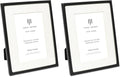 Isaac Jacobs 6x8 Black Metal Rope Border Picture Frame, Horizontal & Vertical by IsaacJacobs