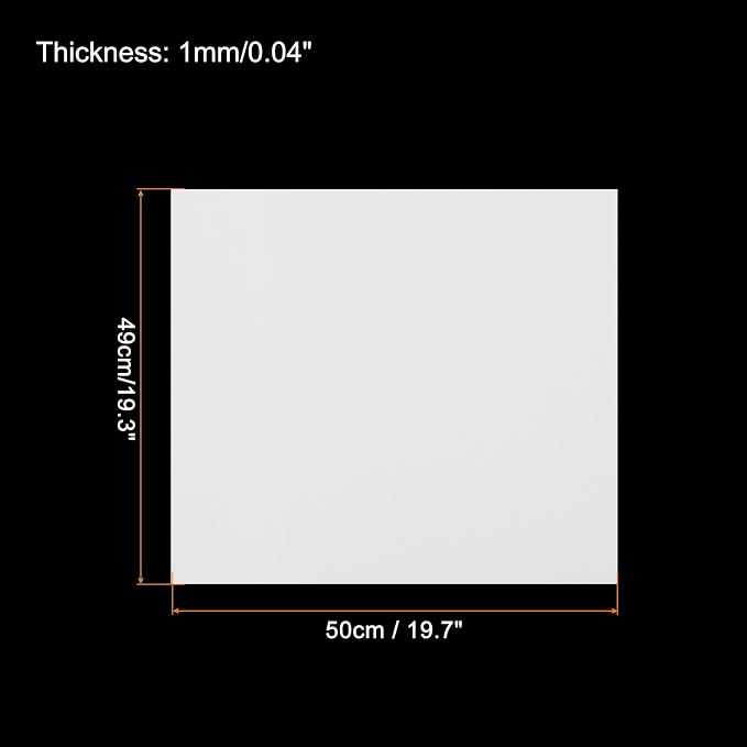 MECCANIXITY EVA Foam Sheets White 19.7 Inch x 19.3 Inch 1mm Thick Crafts Foam - Image 2