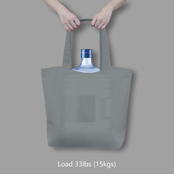 TOPDesign 1-Pack Super Strong Large 12oz Cotton Canvas Tote Bag, Reusable - Image 6