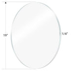 1 Pieces 1/4" Round Plexiglass Sheet, 19 Inch Diameter Clear Acrylic Circle - Image 4