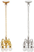 Dollhouse Miniature Chandelier 1:12 Scale Chrystaline Chandelier Pendant 5 Head - Image 8
