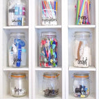 213 Craft Labels, Prefdo Clear Arts Crafts, School & Office Script Labels - Image 5