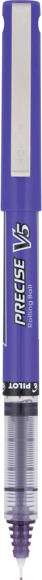 Pilot Precise V5 Rollerball Pens, Extra Fine Point 0.5 mm Purple Pens, - Image 3