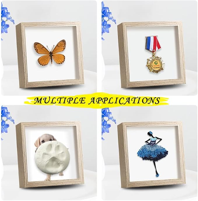5x5 Small Shadow Box Frame Display Case, Display Case Box - Image 6