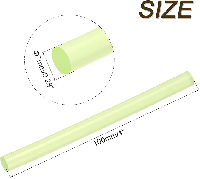 uxcell 30pcs 7mm x 100mm Mini Hot Glue Sticks - Image 2