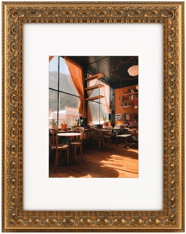 Golden State Art, 9X12 Ornate Finish Photo Frame by GoldenStateArt