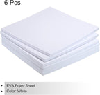 MECCANIXITY EVA Foam Sheets White 9.8 Inch x 9.8 Inch 10mm Thick Crafts Foam - Image 3