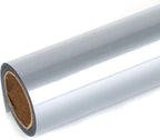 TUMIYA Silver Heat Transfer Vinyl HTV Rolls, Glossy Adhesive HTV Vinyl by TUMIYA