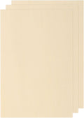 MECCANIXITY 3pcs Basswood Sheets 6 x 4 x 5/64 Inch Unfinished Wood Boards by MECCANIXITY