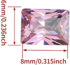 AierCrystal Pink Gemstone Color Cubic Zirconia Loose Beads Unset - Image 2