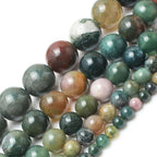 45pcs Round Loose Polish Indian Agate Beads - Image 5