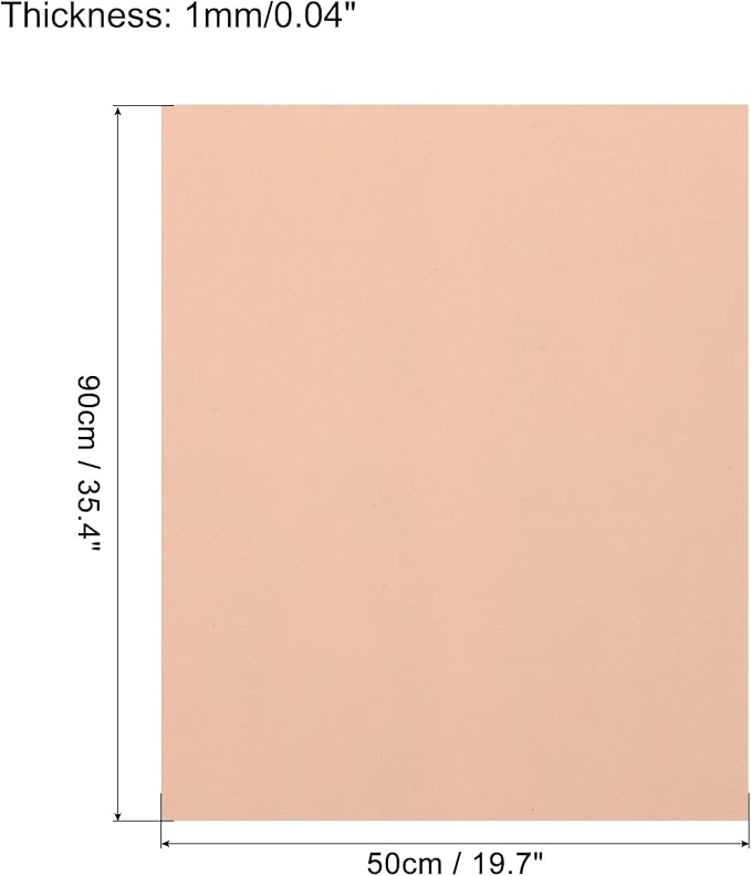 MECCANIXITY EVA Foam Sheets Nude 19.7 Inch x 35.4 Inch 1mm Thick Crafts Foam - Image 2