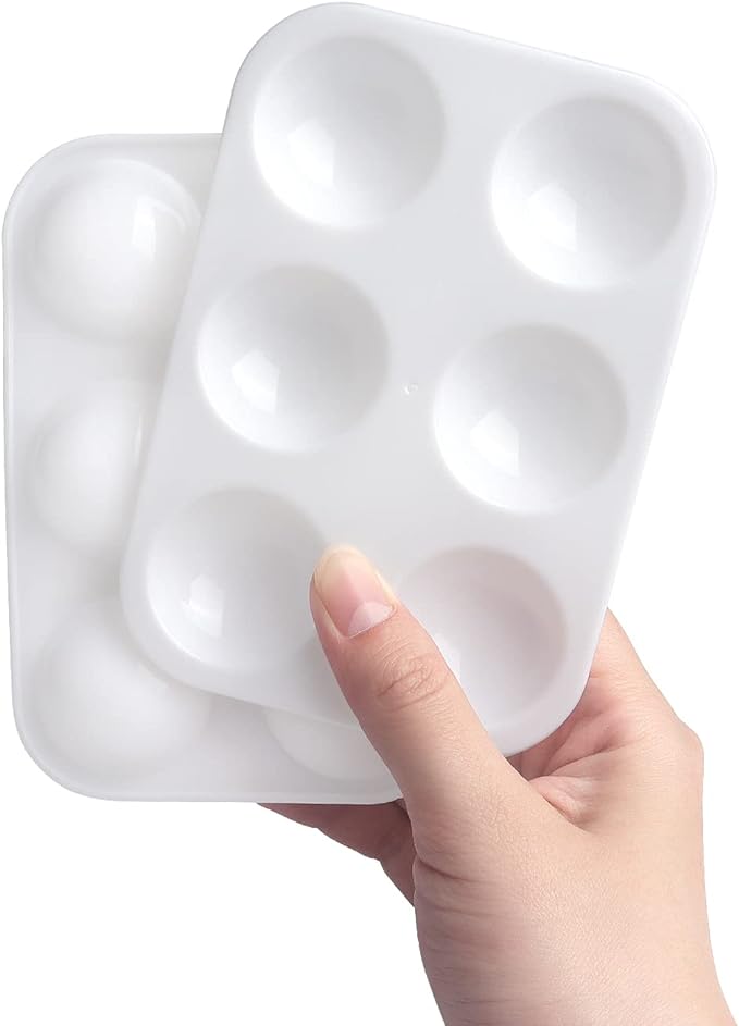 Tamaki 8 PCS Plastic Paint Tray Palettes, DIY Craft and Art Painting by Tamaki