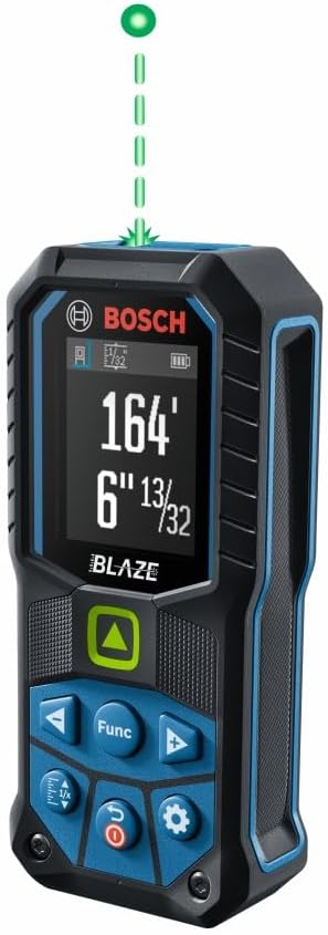 BOSCH GLM165-25G Blaze™ Green-Beam 165 Ft. Laser Measure, Laser Distance by Unknown