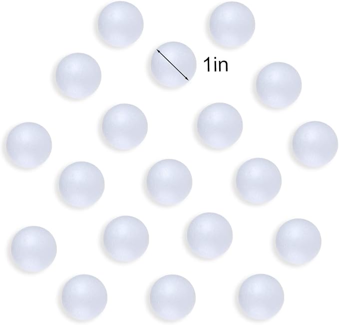 DIYASY 100 Pcs Mini Craft Foam Balls, 1Inch Mini Foam Balls - Image 2