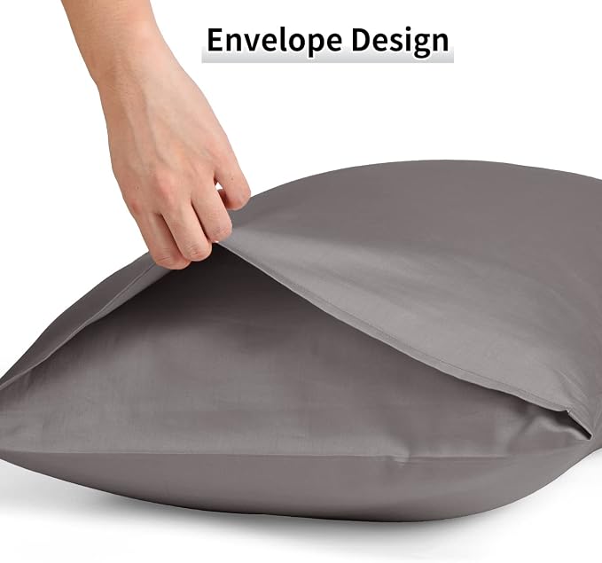 Warmstar Cotton Pillow Cases Queen Size Set of 2, 600 Thread Count Pillowcases - Image 5