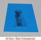 10-Pack A4 Colored PVC Flexible Plastic Sheets, 0.3mm Blue Transparent Film - Image 5