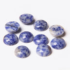 20pcs 12mm Natural Stone No Hole Blue Sodalite Semicircle Smooth Cabochons - Image 2