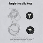 MAIRUI Wired Earbud Case Earphone Headphone Cord Organizer Earbuds Wrap Soft - Image 4