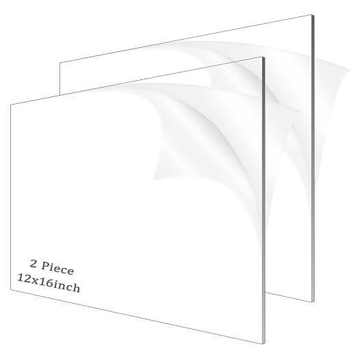 2 Pieces 1/8" Thick Acrylic Sheets, Plexiglass Sheets, Photo Frames by ADTDA