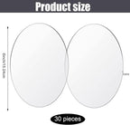 Jetec 30 Pcs 6 Inch Acrylic Circle Blanks Clear Disc Round Transparent Acrylic - Image 2