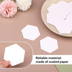 300 Count Paper Piecing Shapes Hexagon Paper Piecing Templates Quilting - Image 3
