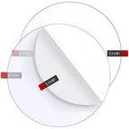 Enoin 2pcs 6 Inch Round Clear Plexiglass Sheet 1/16 Inch Thick Disc Circle by Enoin