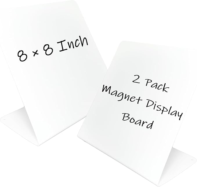 2 Pack Metal White Magnet Display Board by Unknown