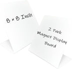 2 Pack Metal White Magnet Display Board by Unknown