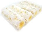 Pursuestar 100Pcs White Foam Hawaiian Frangipani Artificial Plumeria Flower - Image 4