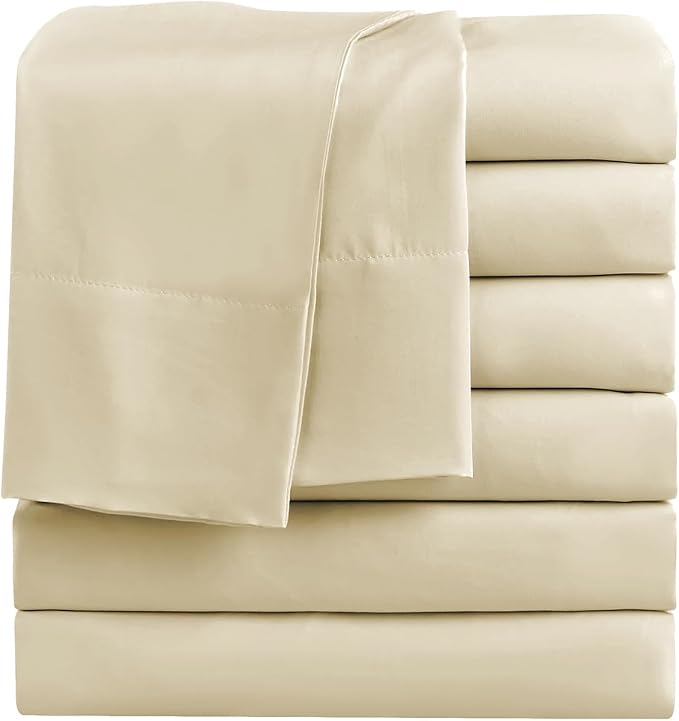 FreshCulture Full Flat Sheets Only, Soft Microfiber Bedding Sheets by FreshCulture