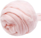 3.53oz Wool Roving, Needle Felting Wool Pure Wool, Chunky Yarn, Spinning Wool by Jupean
