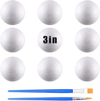 hesmartly 9 Pack 3 Inch Craft Foam Balls by hesmartly