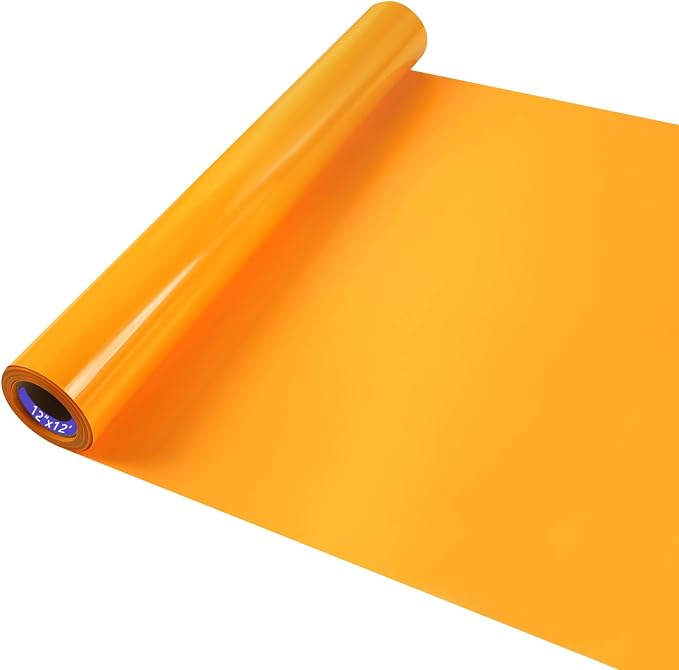 HTV Iron on Vinyl 12Inch by 12ft Roll HTV Heat Transfer Vinyl by HTVVETUR
