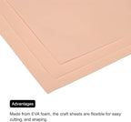 MECCANIXITY EVA Foam Sheets Nude 19.7 Inch x 35.4 Inch 1mm Thick Crafts Foam - Image 5