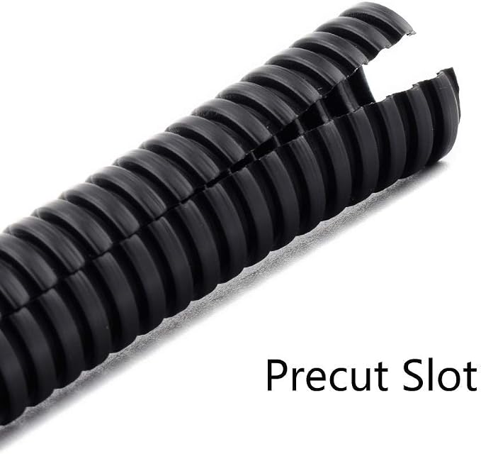 ZhiYo 50FT 3/8” Wire Loom Split Tubing Auto Wire Conduit Flexible Cover | High - Image 5