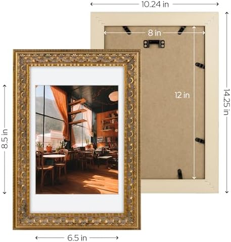 Golden State Art, 8X12 Ornate Finish Photo Frame - Image 5
