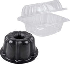 O'CREME Polystyrene Hinged-Lid Container 6 Inch Wide x 3.1 Inch High - Image 2