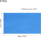 MECCANIXITY EVA Foam Sheets Lake Blue 35.4 Inch x 19.7 Inch 2mm Thick Crafts - Image 2