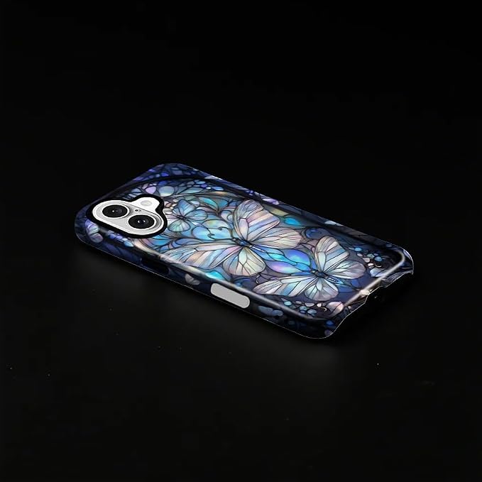 ZHEGAILIAN Case for iPhone 16, Stained Glass Butterfly Aesthetic Durable - Image 2