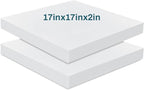 Frienda 2 Pack 2" x 17" x 17"Upholstery High Density Foam Cushion Replacement by Frienda