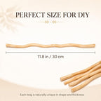 HOMSFOU 50Pcs Natural Wavy Wood Sticks - Image 2
