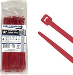 Kable Kontrol Red Zip Ties 14 Inch 100 Pcs, 50 Lbs Tensile Strength, by KABLEKONTROL%C2%AE
