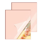 2 Pcs 12 x16 Inch Rose Acrylic Mirror Sheet, 1/8 Inch Thick Opaque Glossy Mirror by CEUQIESO