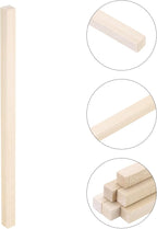 MECCANIXITY 6pcs Wood Sticks, 1/2"x 1/2" x 12" Rectangle Wooden Cube Wood - Image 3
