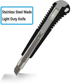 9mm Snap Off Utility Knife 3 Pack High Hardness Retractable Box Cutters - Image 2