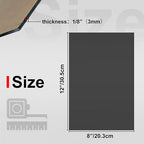 KINLINK 8x12 Plexiglass Sheets 1/8 inch Thick - 3mm Black Transparent Cast - Image 2