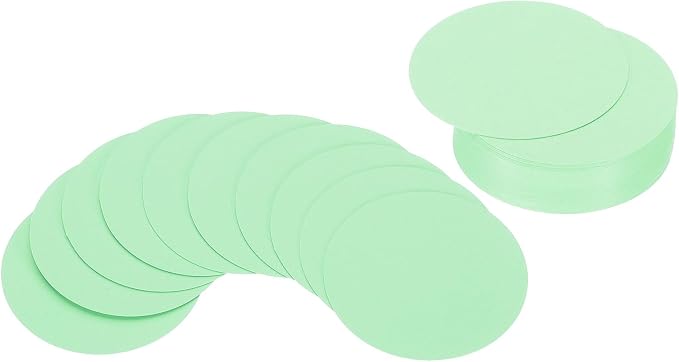PATIKIL 2inch Circle Card Stock, Light Green by PATIKIL