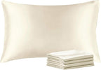 BEDELITE Satin Pillowcase with Zipper 4 Pack, Super Soft and Cooling Similar to by BEDELITE
